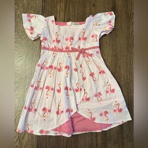 Zeus Brand Flamingo Lined Formal Dress 5/6 EUC